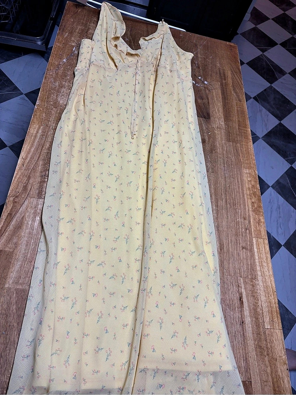 No Boundaries Floral Maxi Dress in Yellow